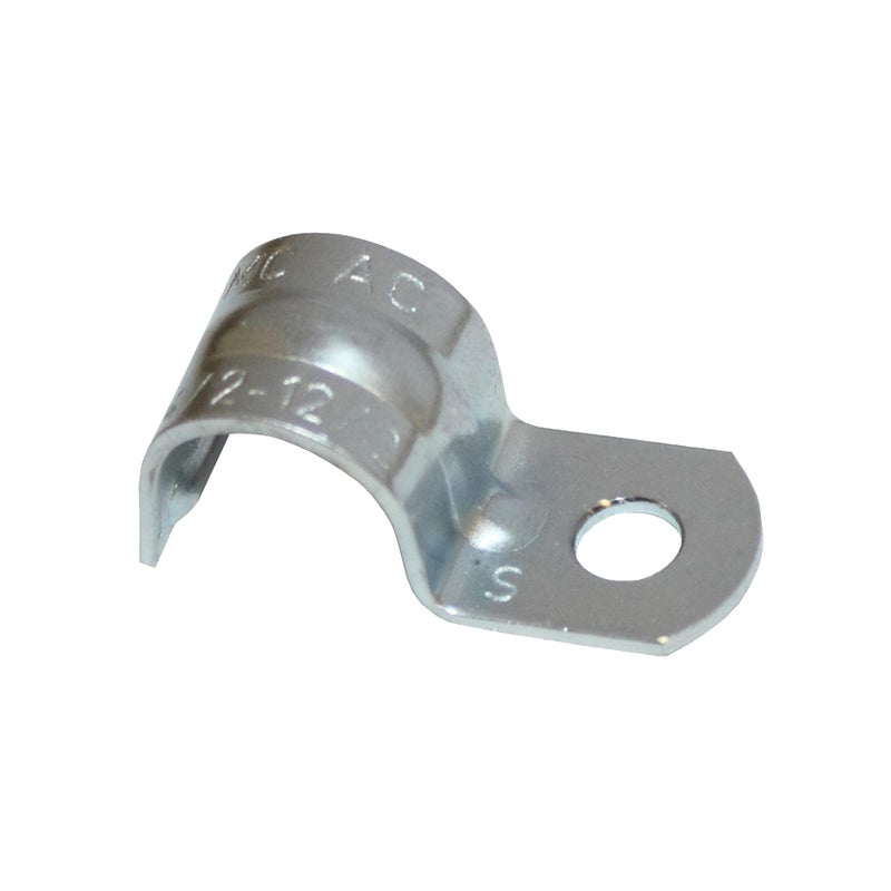 Sigma Engineered Solutions ProConnex 55919M One-Hole BX Strap 3/8-Inch, 100-Pack, Gray - Image 1